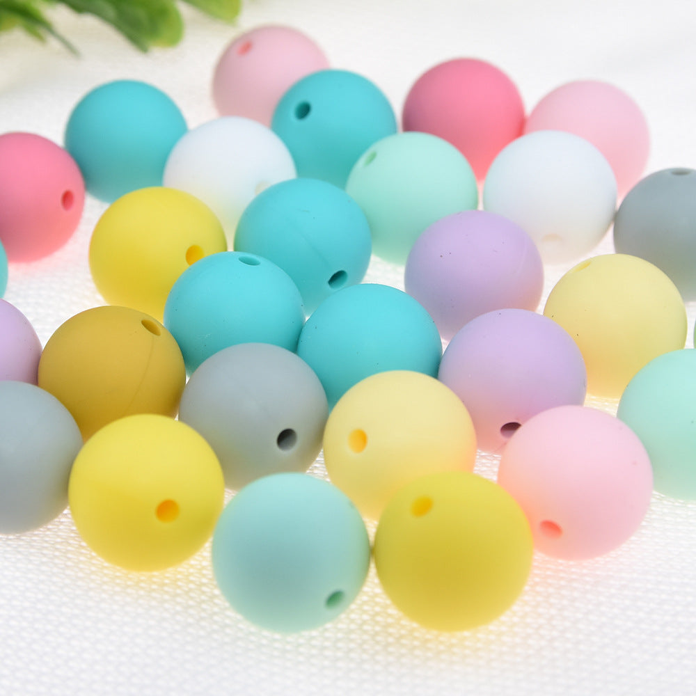 Cuentas redondas de silicona molar de 12 mm de 200pcs de 12 mm